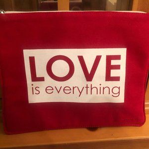 Peace Love World "Love is Everything Pouch"